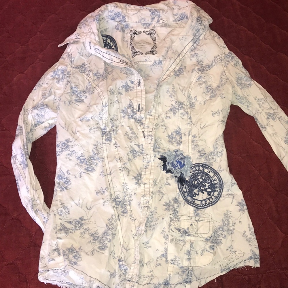 Guess Jeans Western Style Embroidered Shirt XS